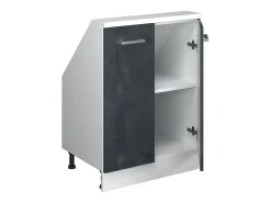 Armário de cozinha para sótão inclinado concreto 60x46x81.6 r-line^Vicco Clearance