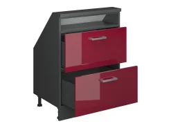 Armário de cozinha para sótão inclinado alto brilho 60x46x81.6 r-line^Vicco Sale