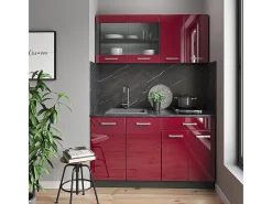 Armário de cozinha para sótão inclinado alto brilho 60x46x81.6 r-line^Vicco Sale