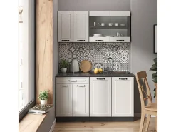 Armário de cozinha para sótão inclinado casa de campo branca 60x46x81.6 r-line*Vicco Hot