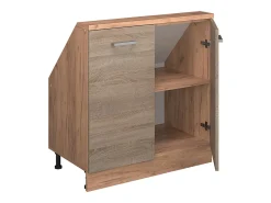 Armário de cozinha para sótão inclinado sonoma 80x46x81.6 r-line*Vicco Discount