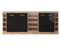 Armário de cozinha para sótão inclinado alto brilho 210x46x81.6 r-line*Vicco Discount