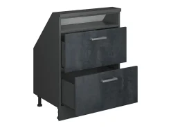 Armário de cozinha para sótão inclinado concreto 60x46x81.6 r-line^Vicco Outlet