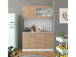 Armário de cozinha para sótão inclinado sonoma 210x46x81.6 r-line^Vicco Online