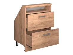 Armário de cozinha para sótão inclinado carvalho goldkraft 60x46x81.6 r-line*Vicco Clearance