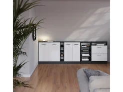 Armário de cozinha para sótão inclinado alto brilho 60x46x81.6 r-line^Vicco Outlet