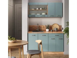 Vicco Móvel De Arrumação*Armário de cozinha para sótão inclinado -cinza 80x46x81.6 r-line Azul