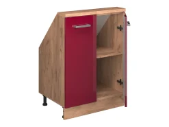 Armário de cozinha para sótão inclinado alto brilho 60x46x81.6 r-line^Vicco Discount