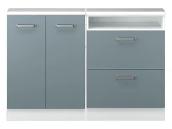Armário de cozinha para sótão inclinado -cinza 120x46x81.6 r-line^Vicco Sale