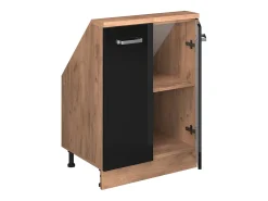 Armário de cozinha para sótão inclinado alto brilho 60x46x81.6 r-line*Vicco Online