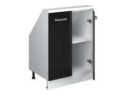 Armário de cozinha para sótão inclinado alto brilho 60x46x81.6 r-line*Vicco Hot