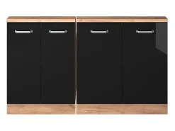 Armário de cozinha para sótão inclinado alto brilho 140x46x81.6 r-line^Vicco Outlet