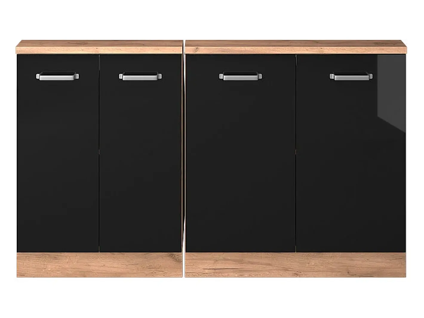 Armário de cozinha para sótão inclinado alto brilho 140x46x81.6 r-line^Vicco Outlet