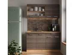 Vicco Móvel De Arrumação*Armário de cozinha para sótão inclinado cinza nobre 60x46x81.6 r-line Cinzento claro