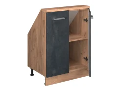 Armário de cozinha para sótão inclinado concreto 60x46x81.6 r-line*Vicco Clearance
