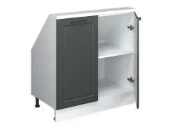 Armário de cozinha para sótão inclinado casa de campo antracite 80x46x81.6 r-line*Vicco Hot