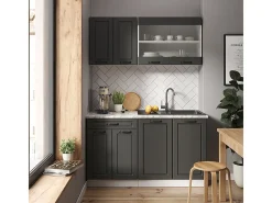 Armário de cozinha para sótão inclinado casa de campo antracite 80x46x81.6 r-line*Vicco Hot