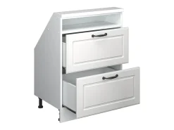 Vicco Móvel De Arrumação*Armário de cozinha para sótão inclinado casa de campo branca 60x46x81.6 r-line Branco sujo