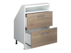 Armário de cozinha para sótão inclinado sonoma 60x46x81.6 r-line*Vicco Outlet