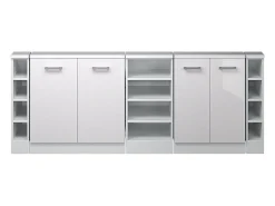 Armário de cozinha para sótão inclinado alto brilho 210x46x81.6 r-line*Vicco Best