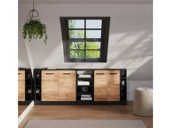 Vicco Móvel De Arrumação*Armário de cozinha para sótão inclinado antracite 15x46x81.6 r-line Cinza antracite