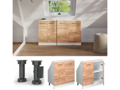 Armário de cozinha para sótão inclinado carvalho goldkraft 80x46x81.6 r-line^Vicco Online