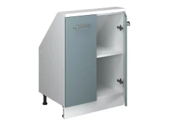Armário de cozinha para sótão inclinado -cinza 60x46x81.6 r-line^Vicco Hot