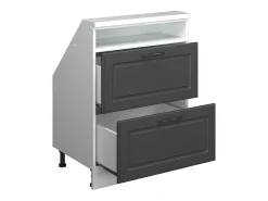 Vicco Móvel De Arrumação*Armário de cozinha para sótão inclinado casa de campo antracite 60x46x81.6 r-line Cinza antracite