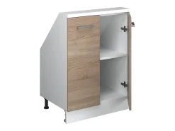 Vicco Móvel De Arrumação*Armário de cozinha para sótão inclinado sonoma 60x46x81.6 r-line Natural claro