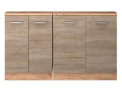 Armário de cozinha para sótão inclinado sonoma 140x46x81.6 r-line^Vicco Outlet