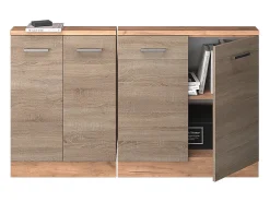 Armário de cozinha para sótão inclinado sonoma 140x46x81.6 r-line^Vicco Outlet