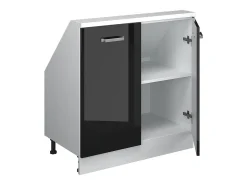 Armário de cozinha para sótão inclinado alto brilho 80x46x81.6 r-line*Vicco Best