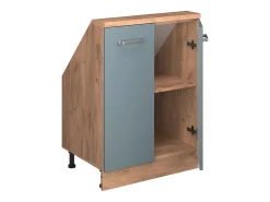 Armário de cozinha para sótão inclinado -cinza 60x46x81.6 r-line*Vicco Outlet