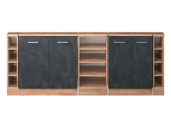 Armário de cozinha para sótão inclinado concreto 210x46x81.6 r-line^Vicco Discount