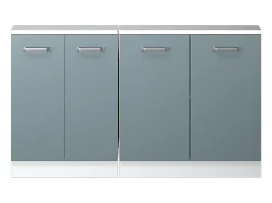 Best Armário de cozinha para sótão inclinado -cinza 140x46x81.6 r-line Móvel De Arrumação