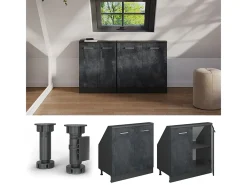 Armário de cozinha para sótão inclinado concreto 80x46x81.6 r-line^Vicco Sale