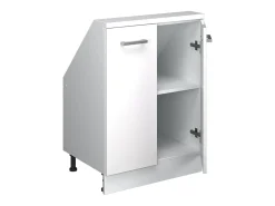 Armário de cozinha para sótão inclinado alto brilho 60x46x81.6 r-line*Vicco Discount