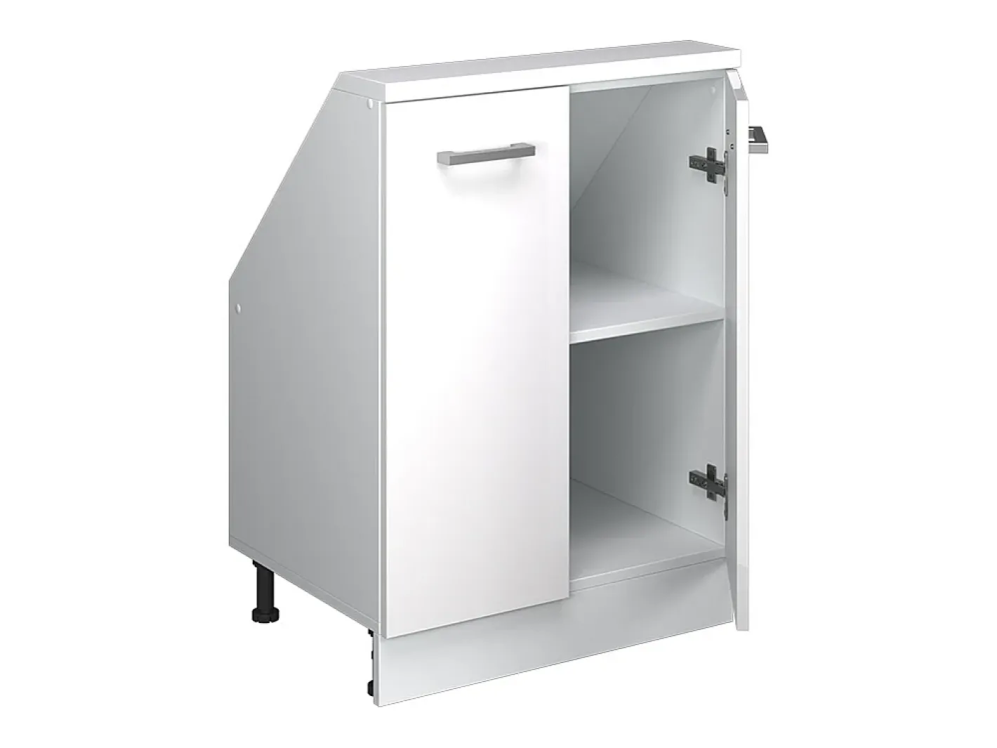 Armário de cozinha para sótão inclinado alto brilho 60x46x81.6 r-line*Vicco Discount