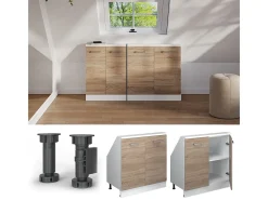 Armário de cozinha para sótão inclinado sonoma 80x46x81.6 r-line Móvel De Arrumação