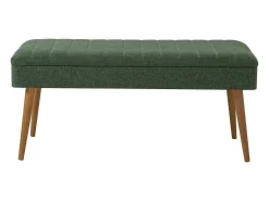 Armário de entrada Dgallett, Entrada de cabide, Composição para átrio, Consola de armazenamento multifunções, 50x38h135 cm, Carvalho e Verde^Dmora Hot