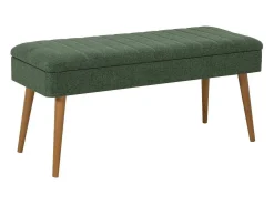 Armário de entrada Dgallett, Entrada de cabide, Composição para átrio, Consola de armazenamento multifunções, 50x38h135 cm, Carvalho e Verde^Dmora Hot