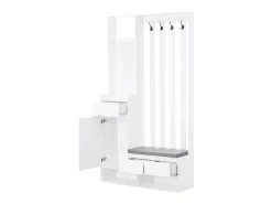 Armário de entrada multifuncional - com bengaleiro e banco para guardar sapatos - MDF -*ModernLuxe Best