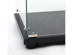 Armário de exposição em vidro - 3 prateleiras em vidro - Estante de chão para quarto - Roupeiro moderno em madeira com portas e fechadura -^ Online
