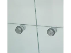 Armário de exposição LED em vidro 4 prateleiras, 80,49 x 36,49 x 163,9 cm, prateleira em vidro com 2 portas, armário de exposição independente,* Discount