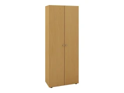 Armário de madeira | 5 compartimentos | dimensões aprox. L. 70 x A. 178 x P. 40 cm | 2 portas giratórias | expansível | Gabinete - Vandol (Beech)^VCM Outlet