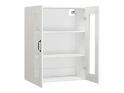 vidaxl Prateleira*Armário de parede suspenso 69,5x34x90 cm Branco