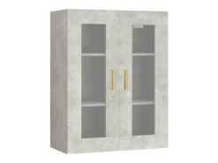 vidaxl Prateleira*Armário de parede suspenso 69,5x34x90 cm cimento Cinzento