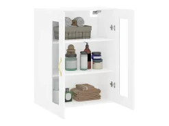vidaxl Prateleira*Armário de parede 69,5x34x90 cm Branco