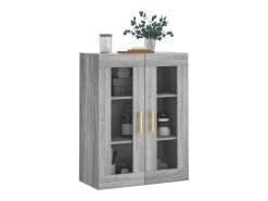 vidaxl Prateleira*Armário de parede 69,5x34x90 cm sonoma Cinzento