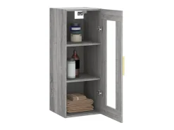 vidaxl Prateleira*Armário de parede 34,5x34x90 cm sonoma Cinzento